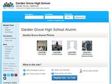 Tablet Screenshot of gardengrovehighschool.net